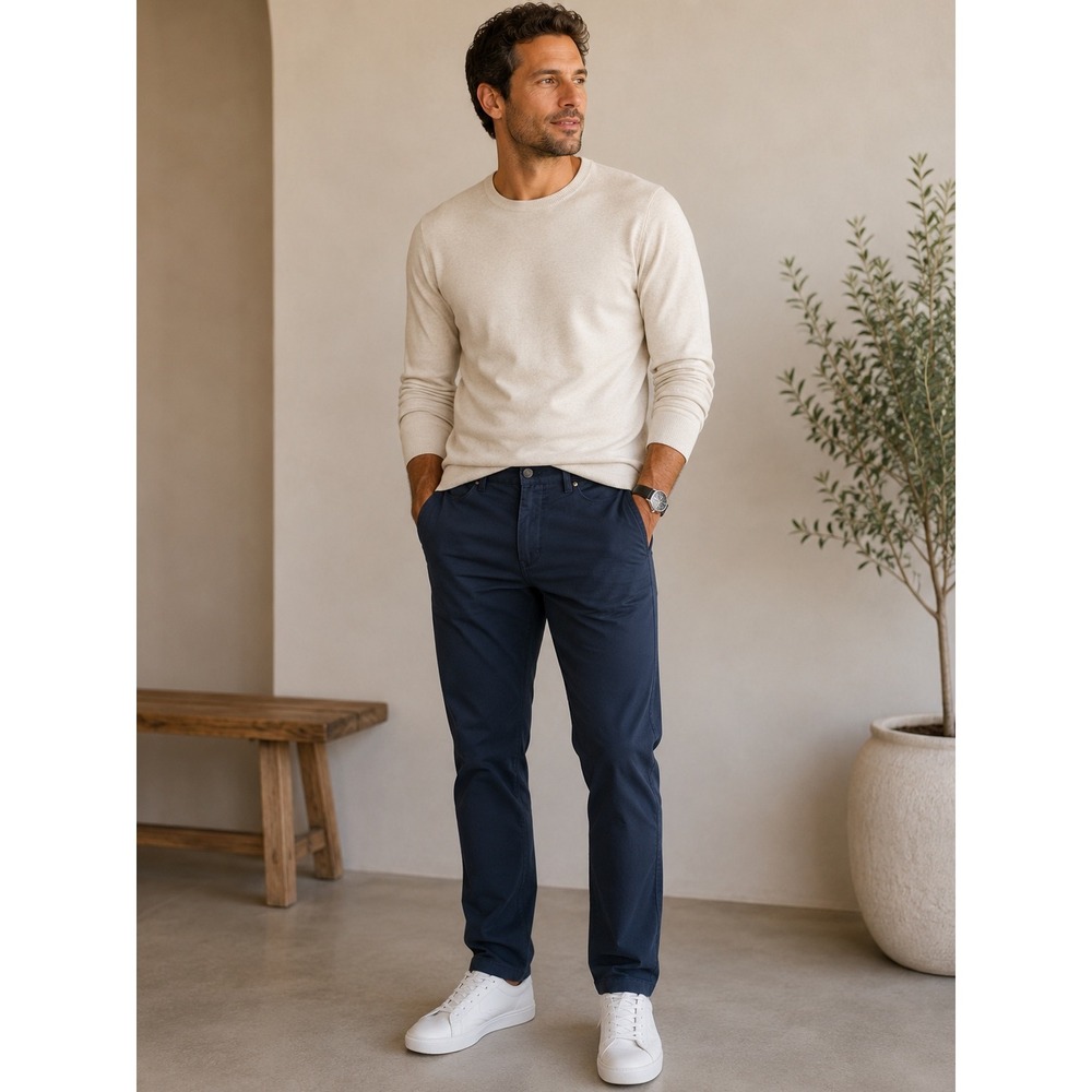 Lululemon ABC Pant Slim Navy Blue Mens 32 Technical Five Pocket Trousers
